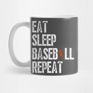 Eat Sleep Baseball Repeat, Funny Baseball Players Kids Boys Mug